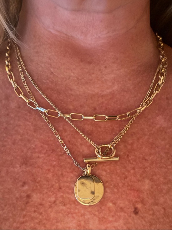 J. Crew Factory Jewelry - J. Crew Factory Layered Gold Necklace Set with Pendant